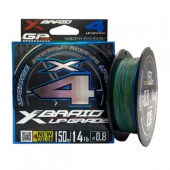 Плетёный шнур YGK X-Braid Upgrade X4 3 colored 150m #0.6/12lb