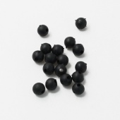 Бусина фидерная Namazu Soft Beads, PVC, d-7 мм, круглая, цв. черный (20 шт.)