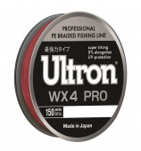 Шнур ULTRON WX 4 PRO 0,17 мм, 11,0 кг, 137 м, рубин