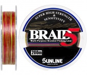 Шнур Sunline Super Braid 5 200m #1.2/0.185мм 7.1кг