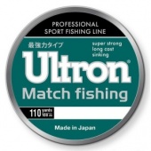 Леска ULTRON Match Fishing 0,074 мм, 0,7 кг, 100 м, светло-голубая