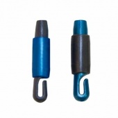 Коннектор для крепления лески к удилищу серо-синий перламутр (СТОНФ) 1,5