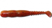Силиконовая приманка REINS Fat Rockvibe Shad 4" B65 (311 Brown Shrimp Red + 590 Fee Style Cola)