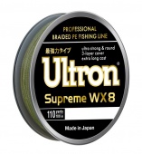 Шнур ULTRON WX 8 Supreme 0,16 мм, 13,0 кг, 137 м, хаки