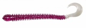 Силиконовая приманка B Fish & Tackle Ringworm 4" Purple Silver Glitter Peral Tail