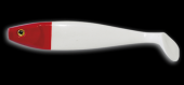 Силиконовая приманка Delalande Shad GT 9 White/red head-61