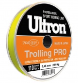 Леска ULTRON Trolling PRO 0,45 мм, 20,0 кг, 100 м, желтая
