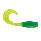 Силиконовая приманка Big Bite Baits Curl Tail Crappir Minnr 2-18 Tracror Green Glow