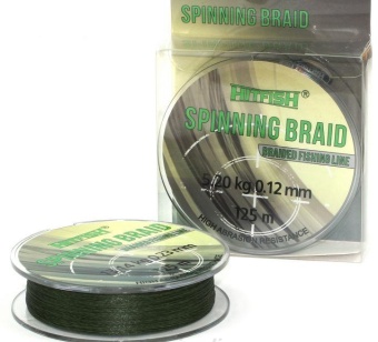 Шнур HITFISH SPINNING BRAID 4X 125 m (dark green) 0.26mm15,08 kg