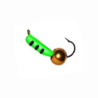 Мормышка Столбик 2 с латунным шариком (зеленый)
