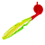 Силиконовая приманка Gambler EZ Vibez 3.75" #245 - Limetreuse Red Tail Pepper Glitter