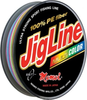Шнур JigLine Multicolor 0,35 мм, 30,0 кг, 150 м ( 5 цветов по 10 м)