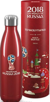 Термобутылка Flameclub с символом чемпионата мира по футболу FIFA 2018