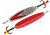 Блесна зимняя ECOPRO Судачья вертикальная красн.флекс, 70мм, 15гр,Rb SRF