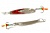 Блесна зимняя ECOPRO Судачья вертикальная красн.флекс, 40мм, 4гр, SRF