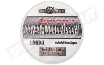 Леска SibBear Super Thread Cover Fluorocarbon 0,25мм 100м