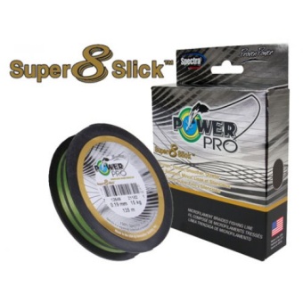 Леска плетеная Power Pro Super8Slick 135м зеленая