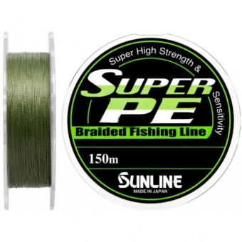 Шнур Sunline Super PE 150м 0,165мм  (темно-зеленый)