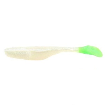 Bass Assassin Sea Shad 4 Pearl-Chartreuse Tail
