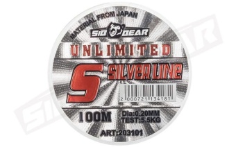 Леска SibBear Super Thread Unlimited Silver Line 0.40mm 100m test 17.4kg